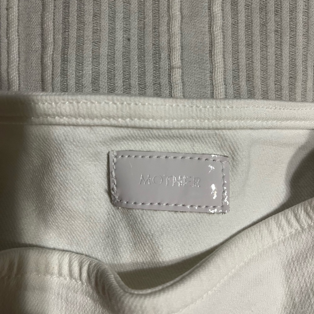 MOTHER Cream Textured Skirt - Picture 2 of 3
